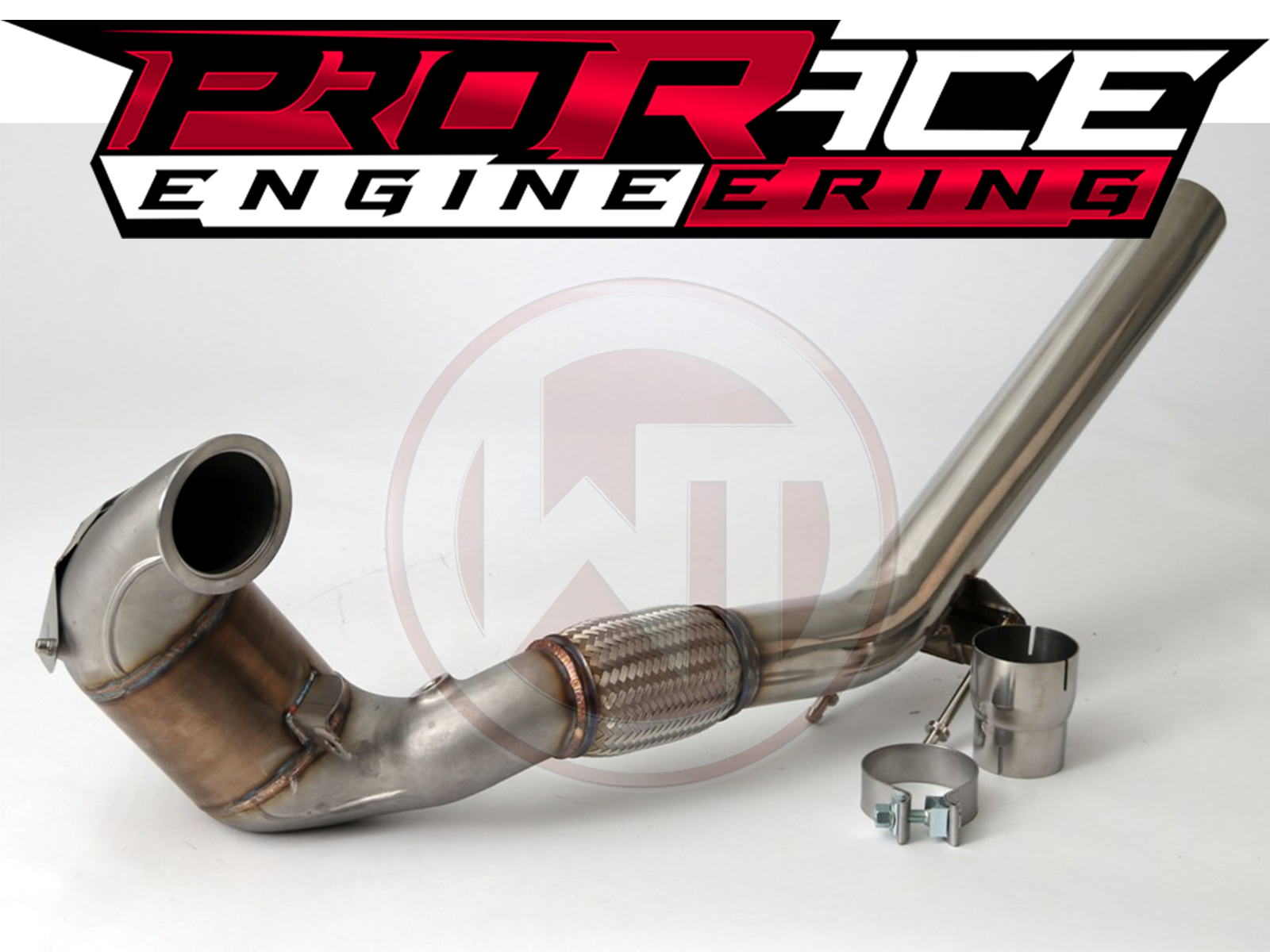 Wager Tuning Audi/Seat/Scoda/VW VAG 1.8-2.0TSI (FWD) Downpipe Kit - Image 3