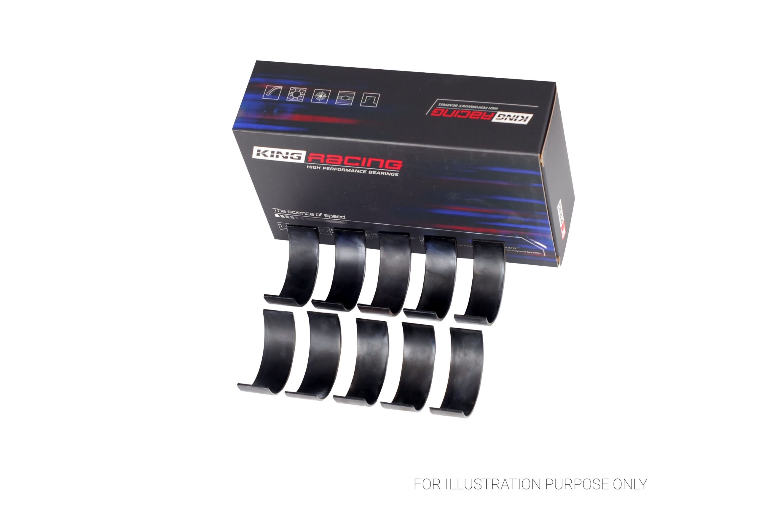 KING Racing Tri-metal Rod Bearings For Ford ST 2.5L Turbo HYDA