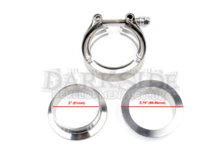 Stainless Exhaust V-Band Clamp Kit - 2" / 2.25" / 2.5" / 2.75" / 3.0" / 3.5" / 4.0"