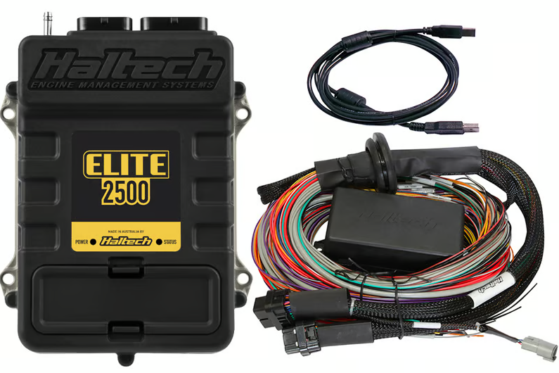Haltech Elite 2500 + Premium Universal Wire-in Harness Kit Length: 2.5m (8')