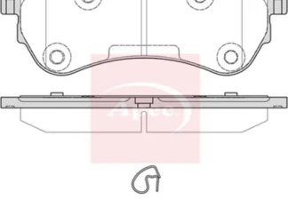 Apec 21mm Brake Pad Set Front