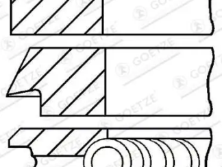 Goetze AUDI TT Coupe (8J3) 2.0 TFSI 82.5MM Piston Ring Kit (Per piston)